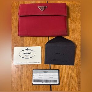 Prada Cherry Red Wallet